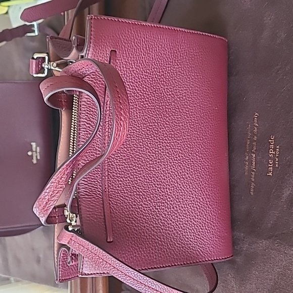 Kate Spade Plum Leather Crossbody Bag - Picture 6 of 11